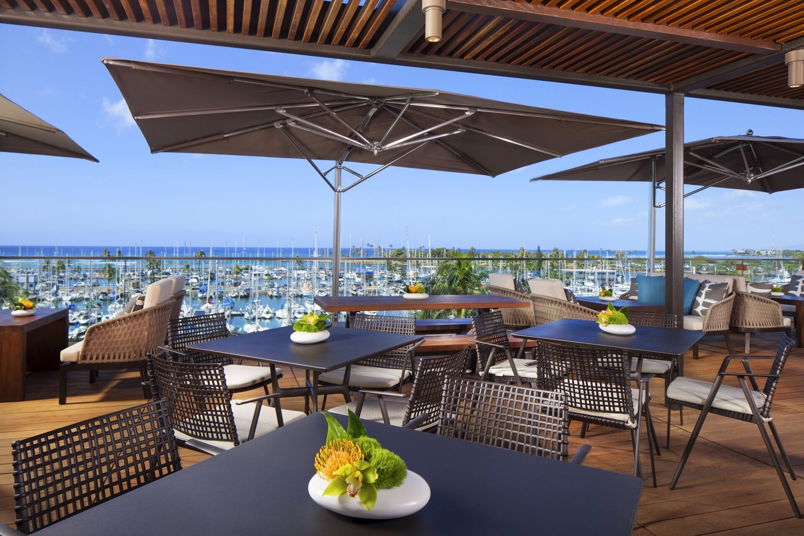 Prince Waikiki Hotel, at the table