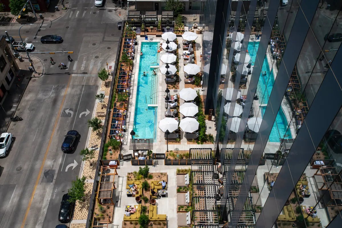 Thompson Austin, the pool