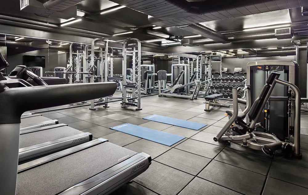 Public Hotel, the studio and gym