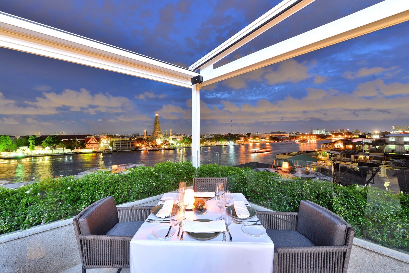 Riva Arun Bangkok, above riva
