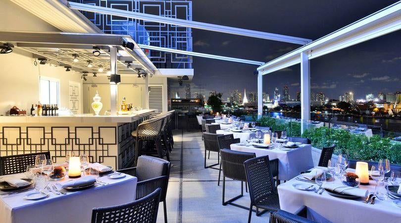 Riva Arun Bangkok, above riva