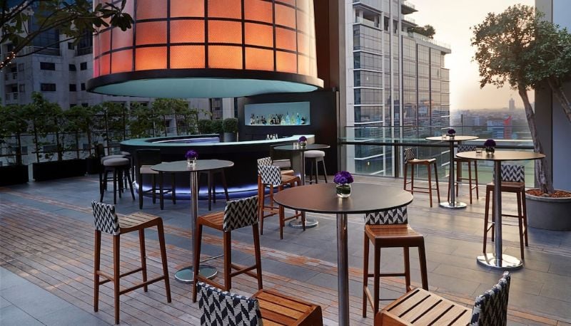 Hansar Bangkok, sky terrace