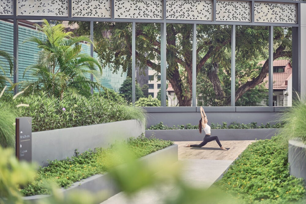 Mercure ICON Singapore City Centre, the gym and yoga deck