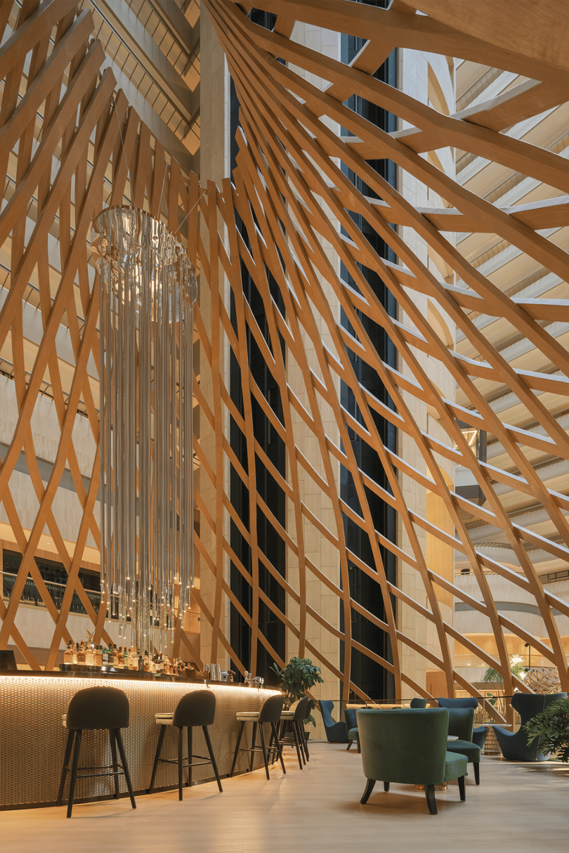 Parkroyal Collection Marina Bay, Singapore, at the table