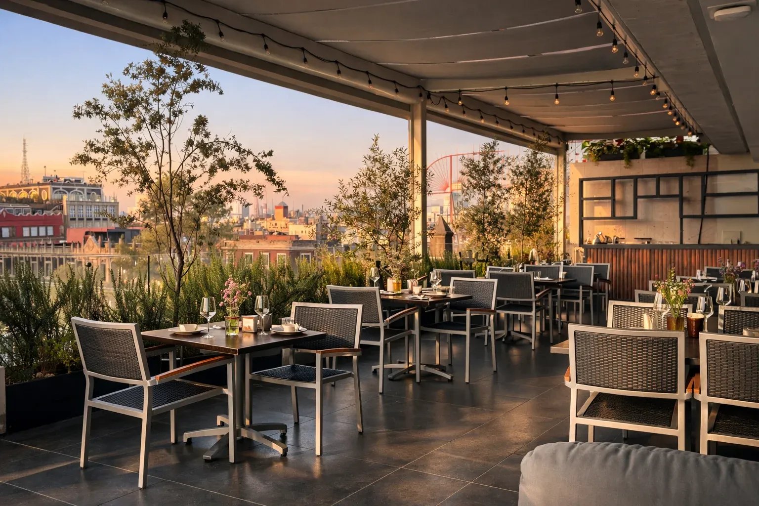 Hotel Catedral, terraza bar