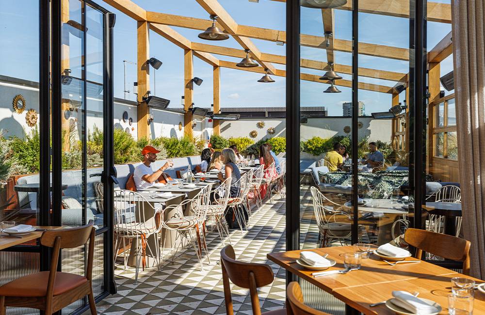 The Hoxton, Shoreditch, at the table