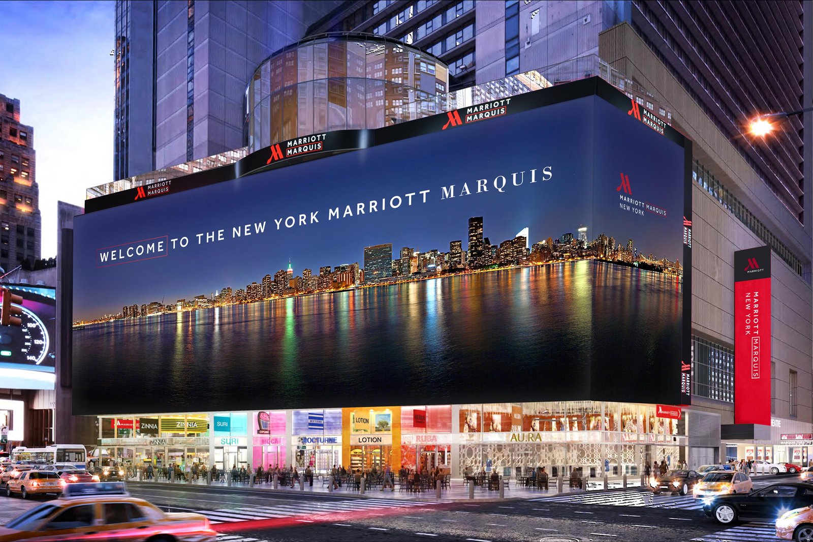 New York Marriott Marquis — backstory