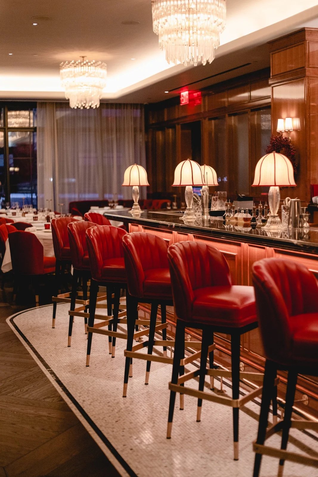 Fouquet's New York, at the table