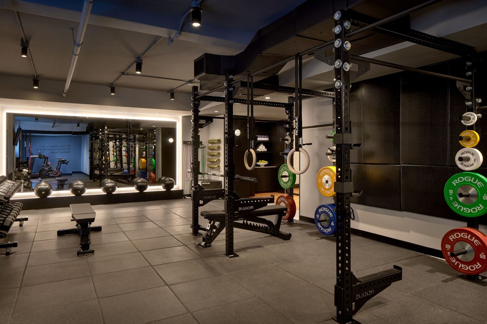 The Wall Street Hotel, the gym