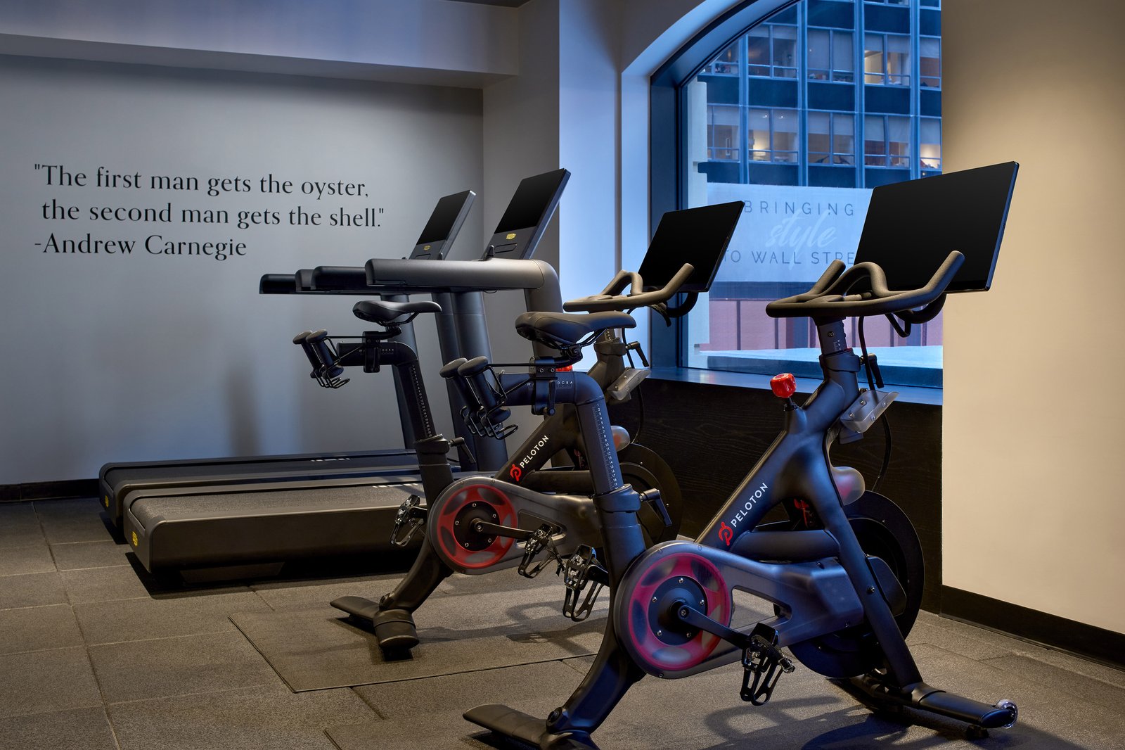 The Wall Street Hotel, the gym