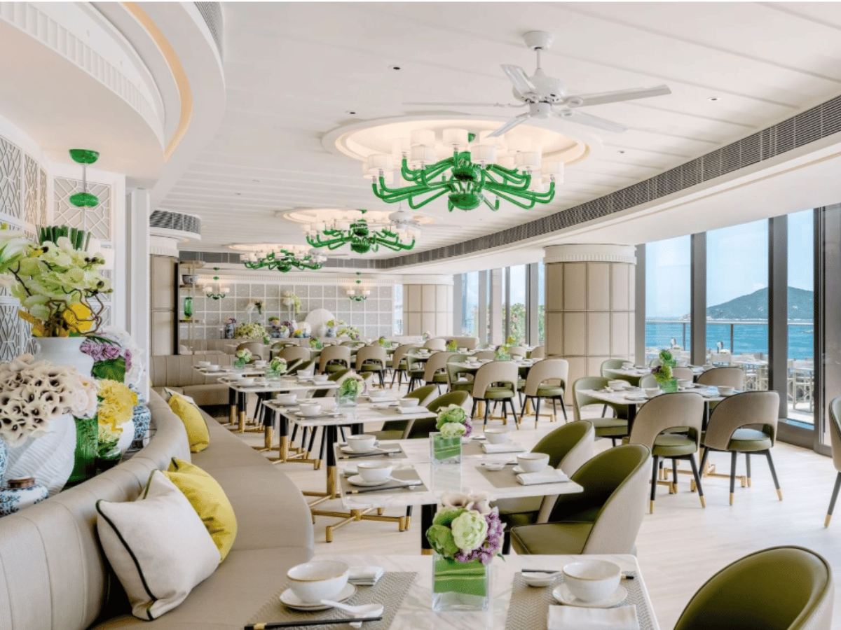 The Fullerton Ocean Park Hotel Hong Kong, at the table