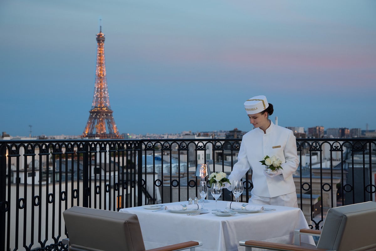 The Peninsula Paris, at the table