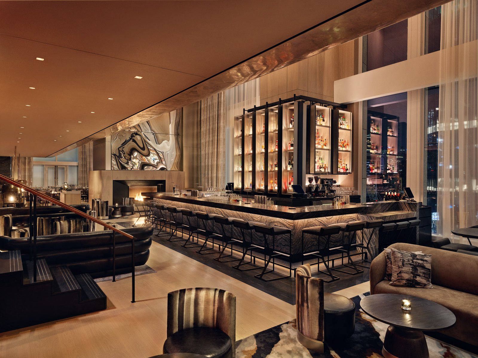 Equinox Hotel New York, electric lemon