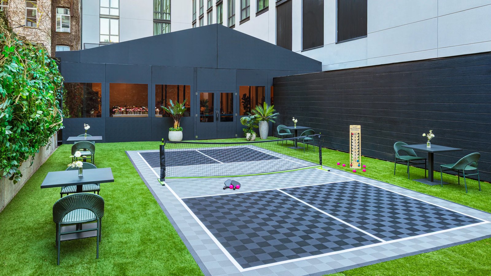 Moxy Brooklyn Williamsburg, gym and pickleball court