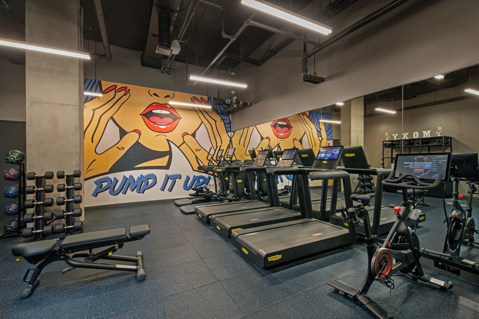 Moxy Brooklyn Williamsburg, gym and pickleball court