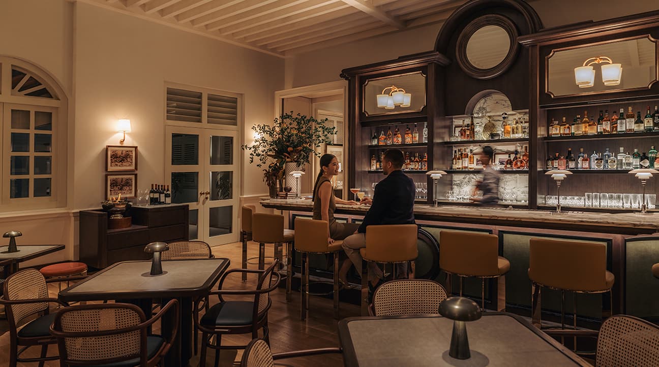 Capella Singapore, at the table