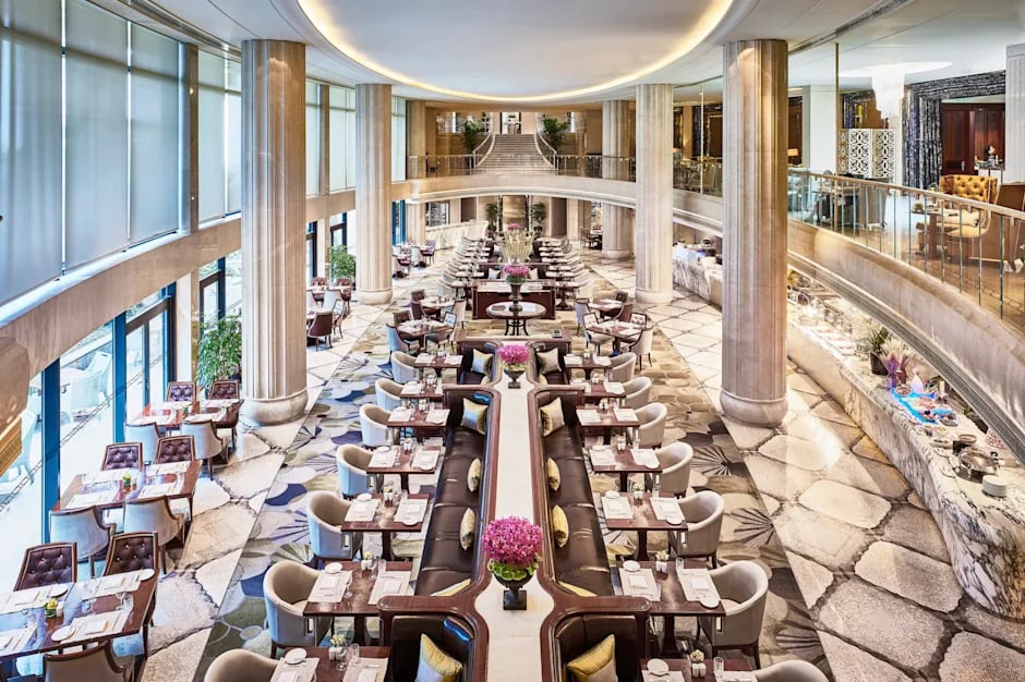 Waldorf Astoria Shanghai on the Bund, at the table
