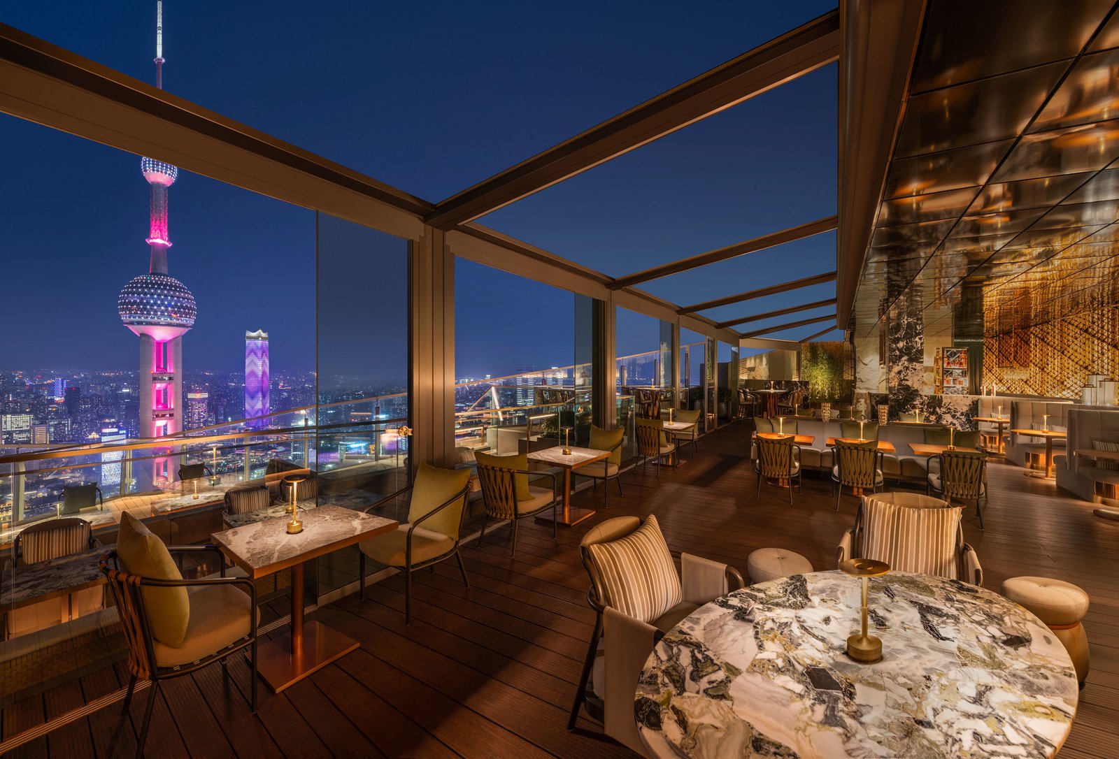 The Ritz-Carlton Shanghai Pudong, flair rooftop restaurant & bar