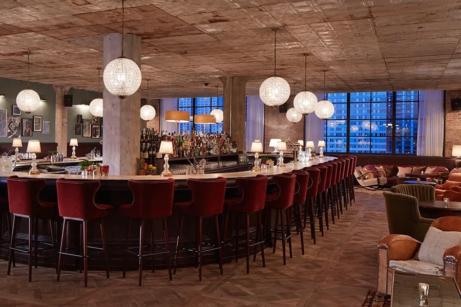Soho House Chicago, at the table