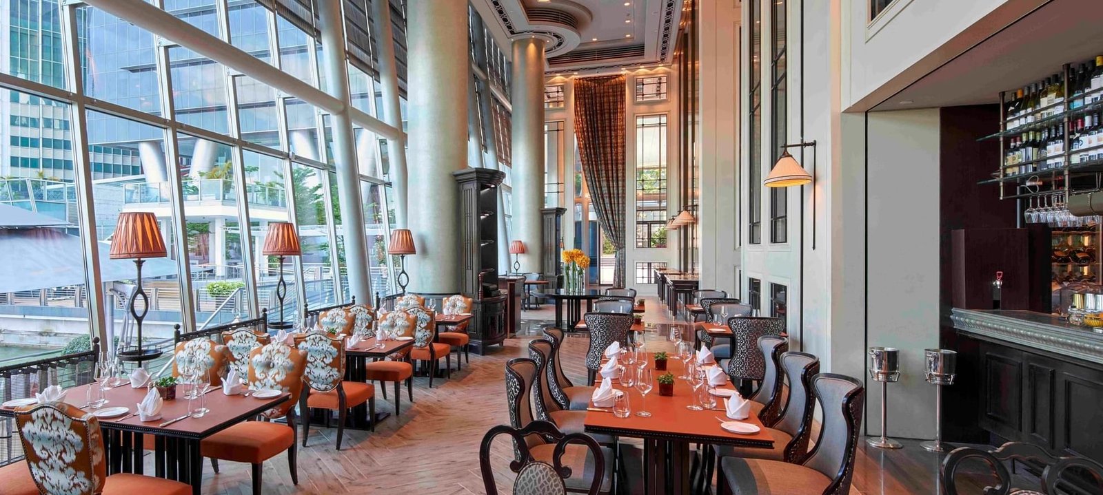 The Fullerton Bay Hotel, at the table