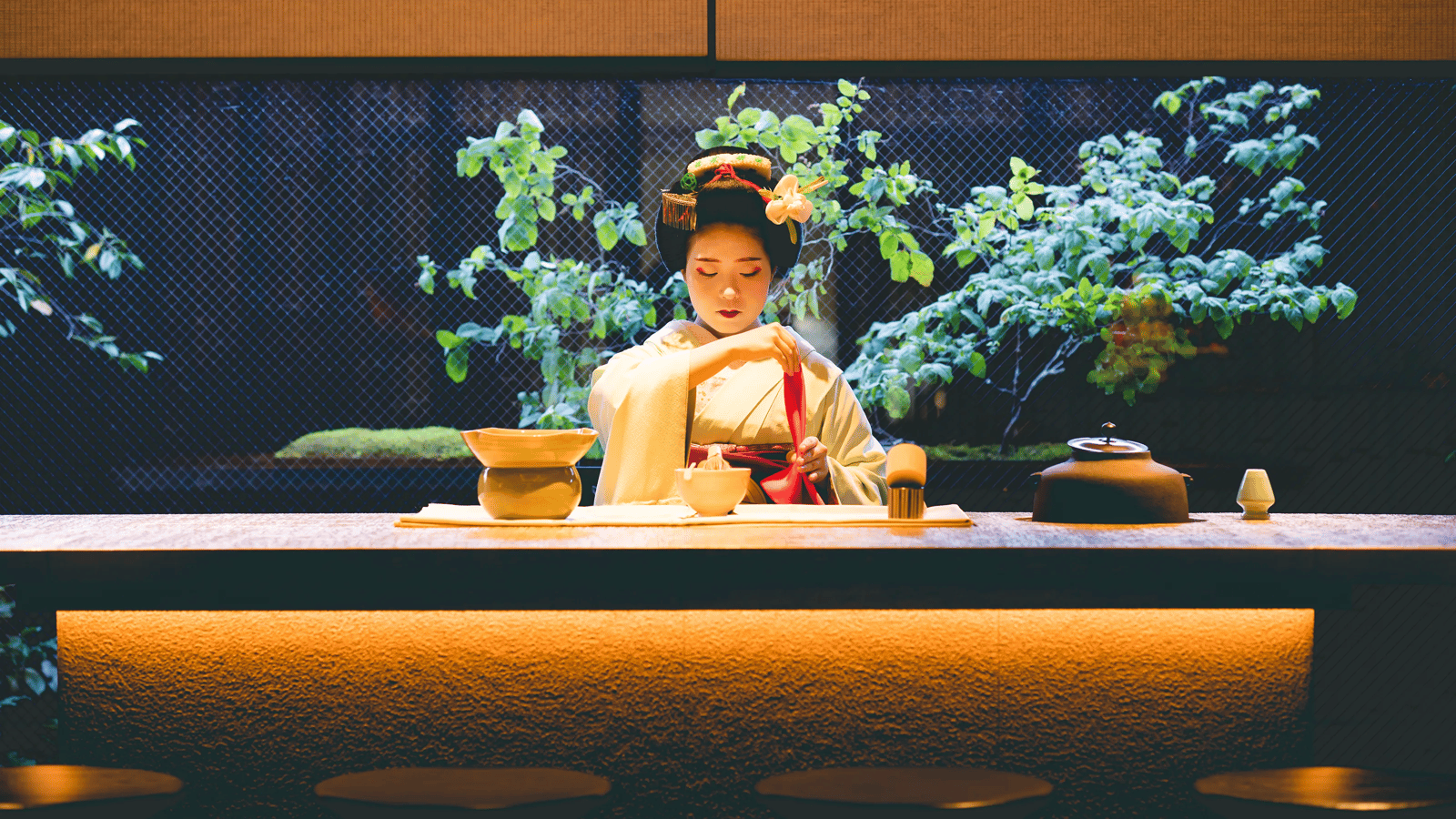 Fauchon Hotel Kyoto, at the table