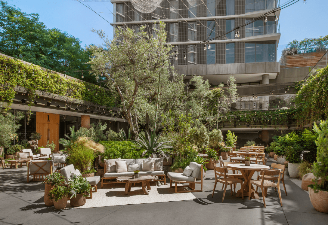 1 Hotel West Hollywood, at the table