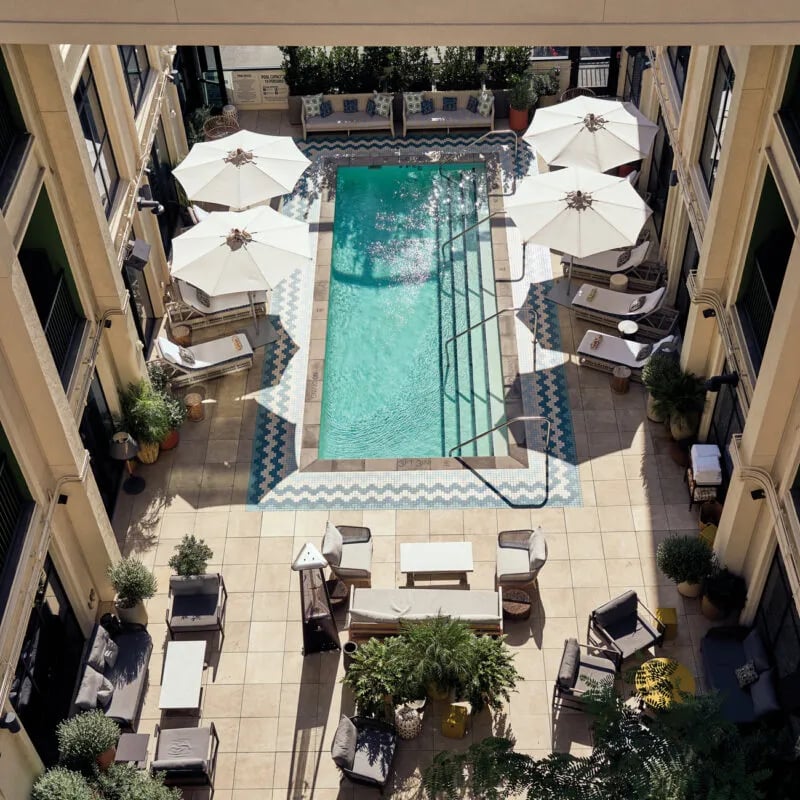 The Aster, the pool