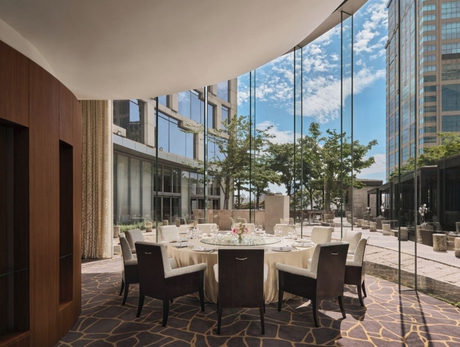 The Langham Shanghai Xintiandi Hotel, at the table