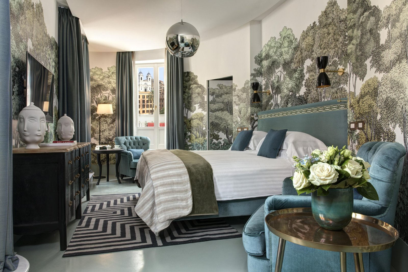 Rocco Forte House, Piazza di Spagna, Rome — rooms