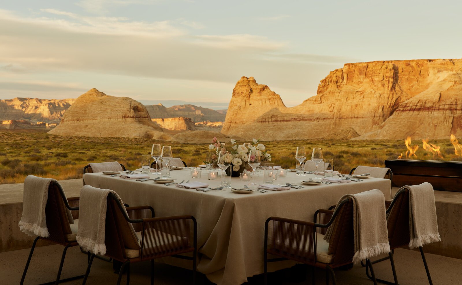 Amangiri, at the table