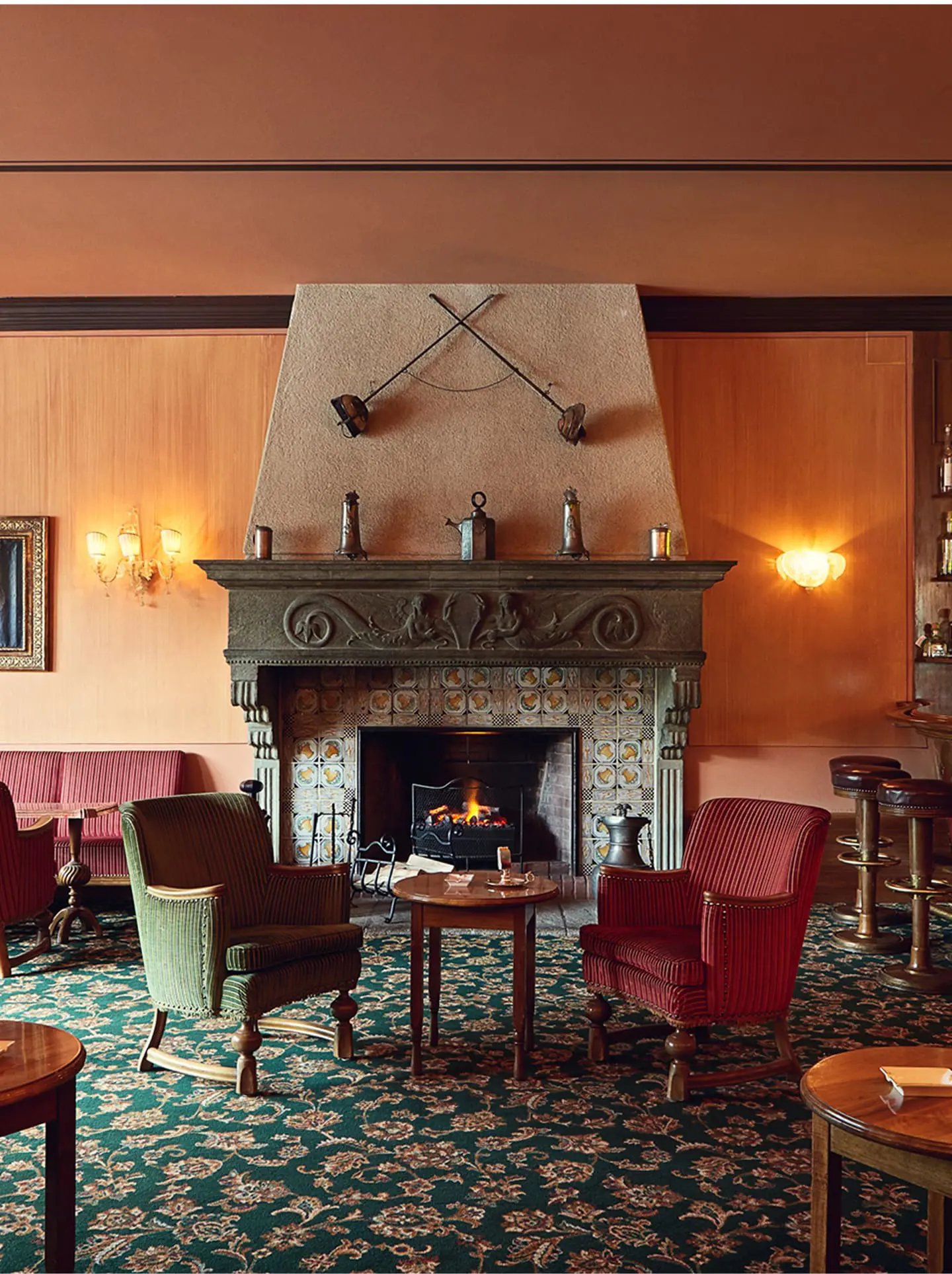 Badrutt's Palace Hotel, at the table