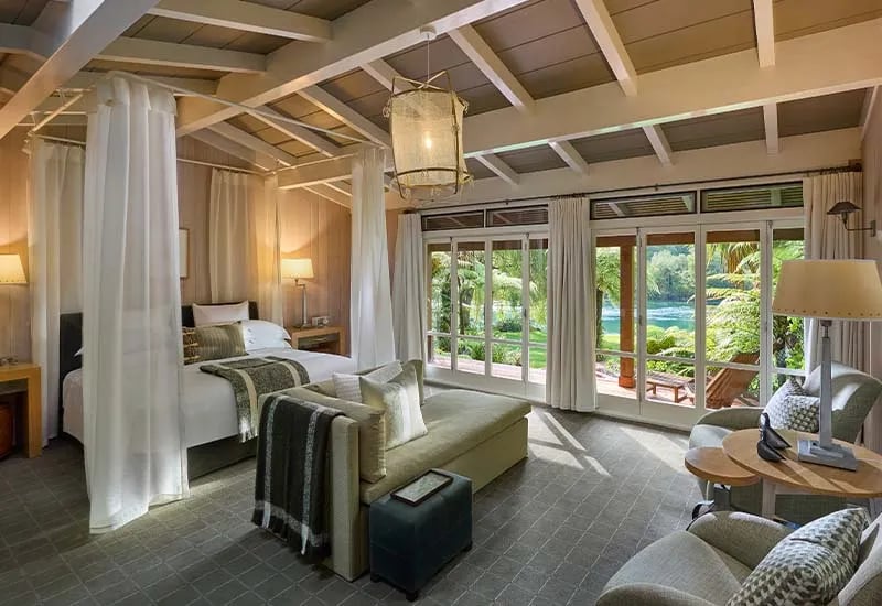 Huka Lodge — rooms