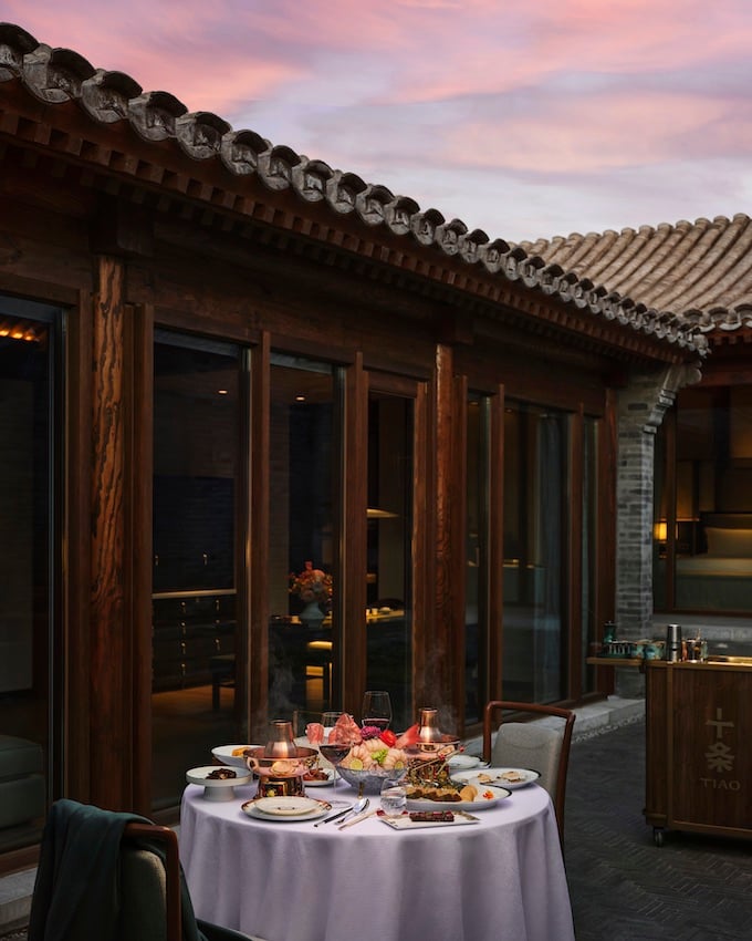 Mandarin Oriental Qianmen, Beijing, at the table
