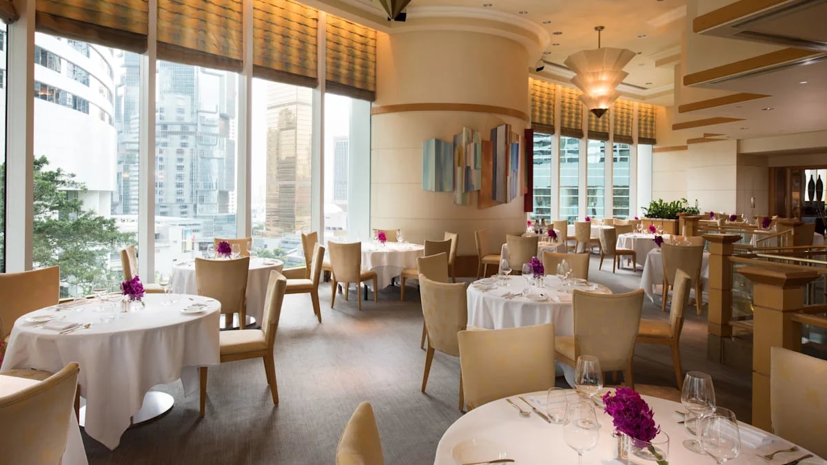 Conrad Hong Kong, at the table