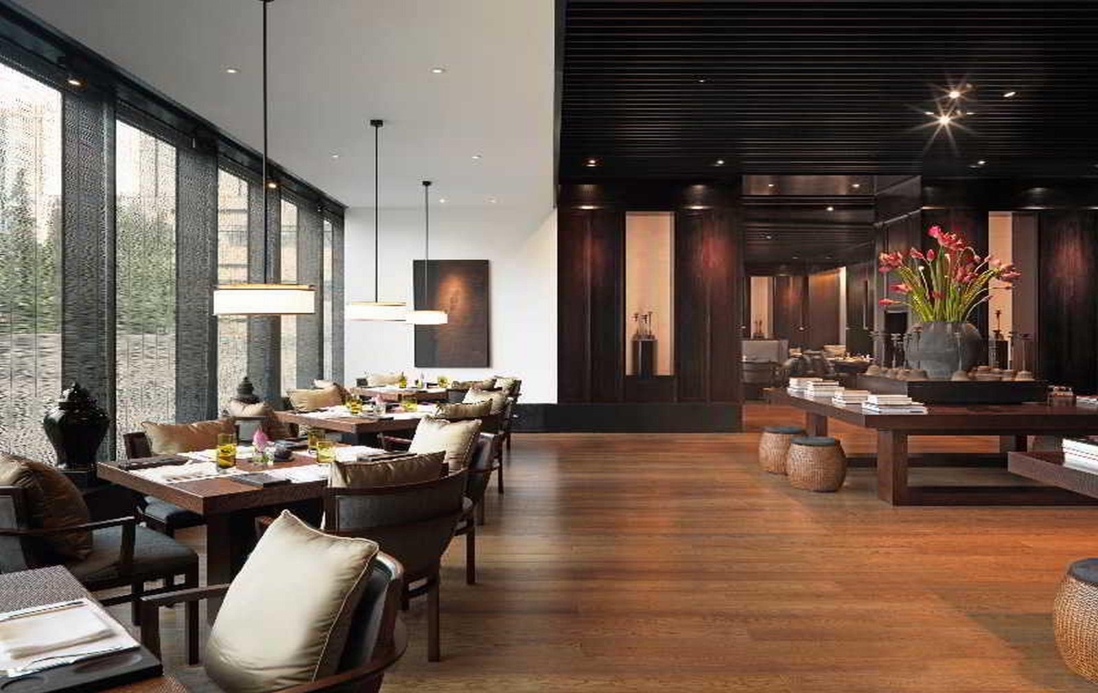 PuLi Hotel and Spa, at the table