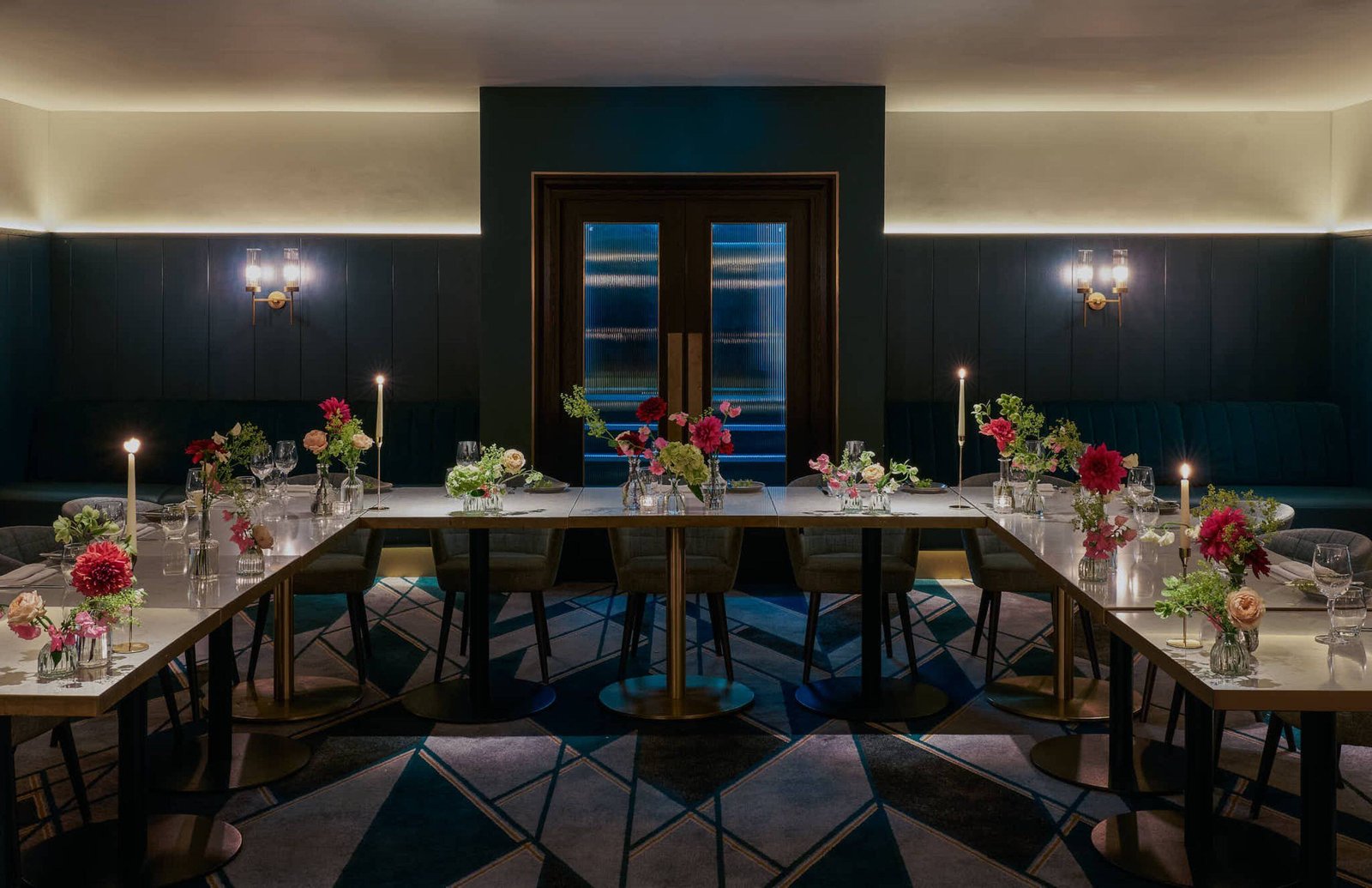 Strand Palace, at the table