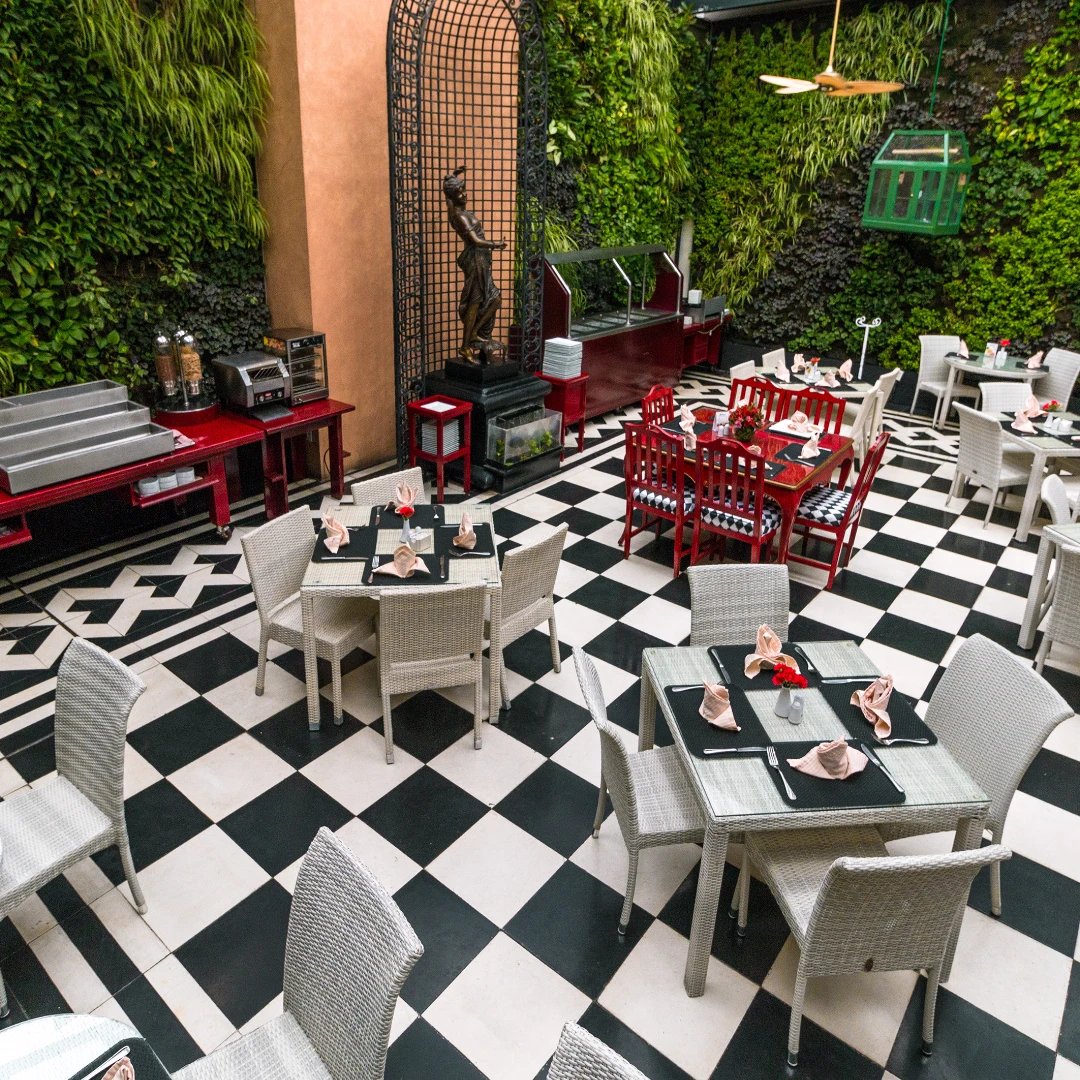 Hotel Geneve Mexico City, veranda bistro