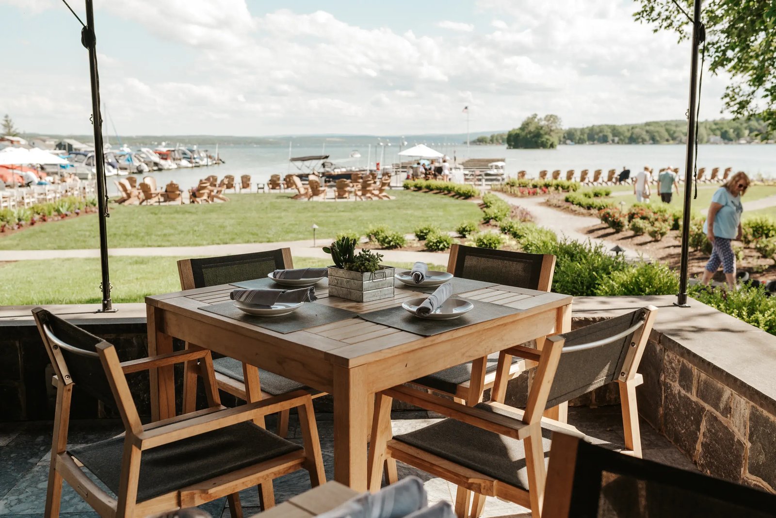 The Lake House on Canandaigua, at the table