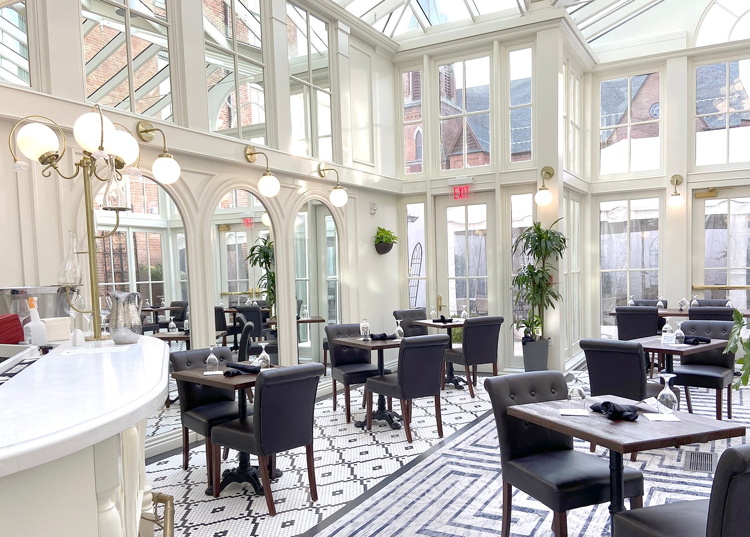 The Adelphi Hotel, at the table