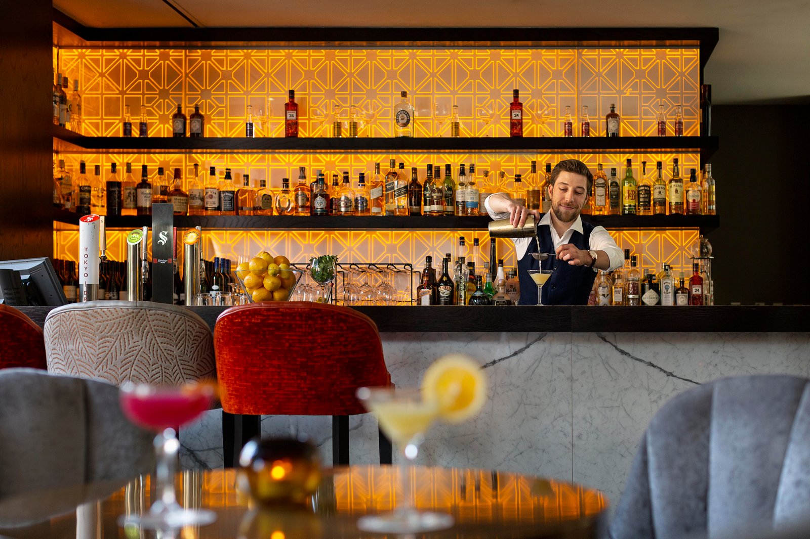 Pullman Auckland, at the table