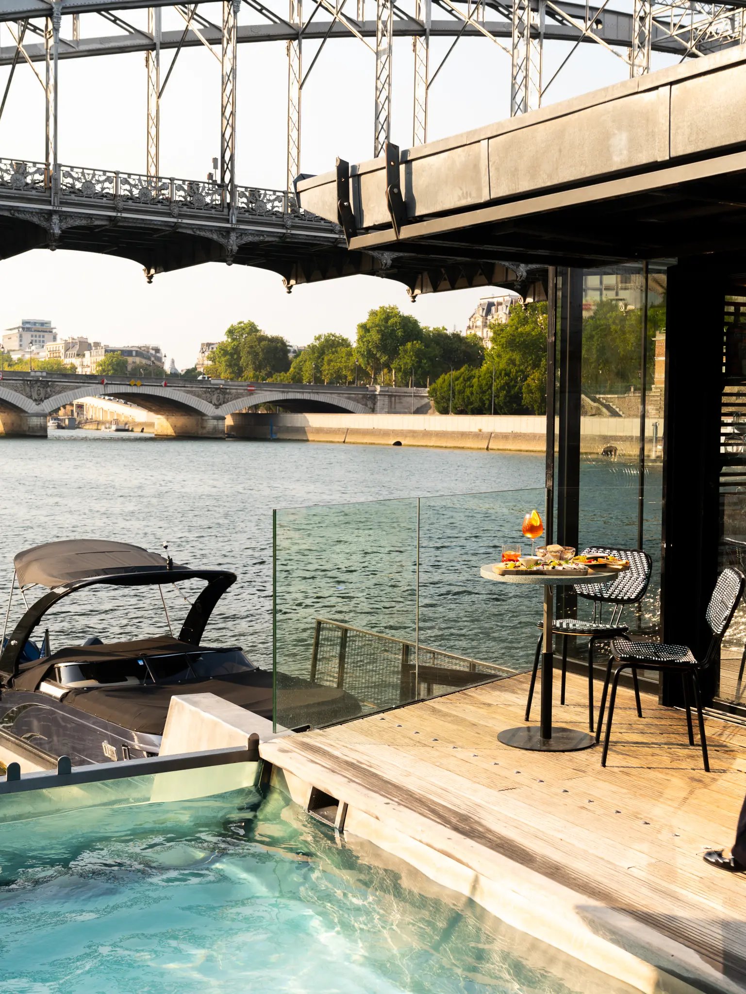 Off Paris Seine, the pool