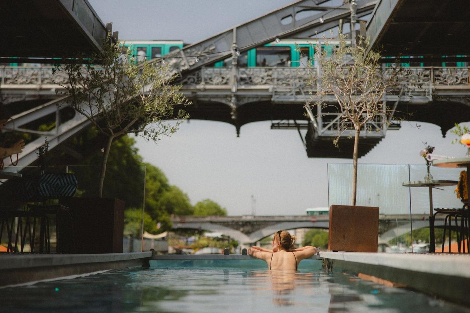 Off Paris Seine, the pool