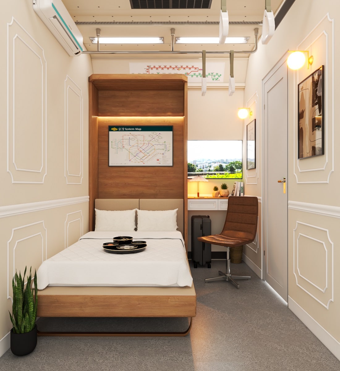Train Pod @ one-north — rooms
