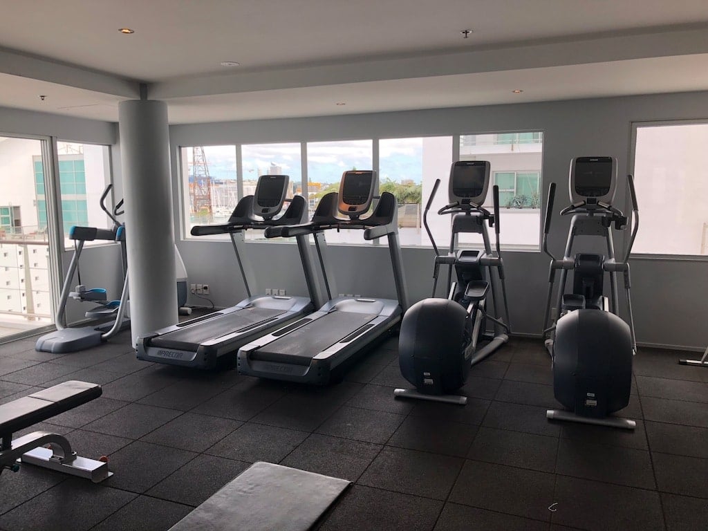 Hilton Auckland, the gym