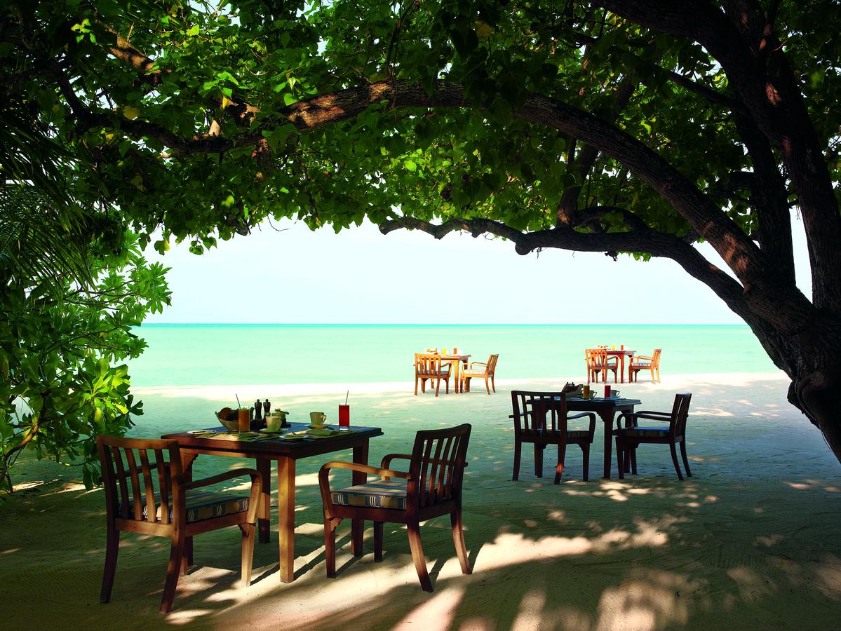 Taj Exotica Resort & Spa, Maldives, at the table
