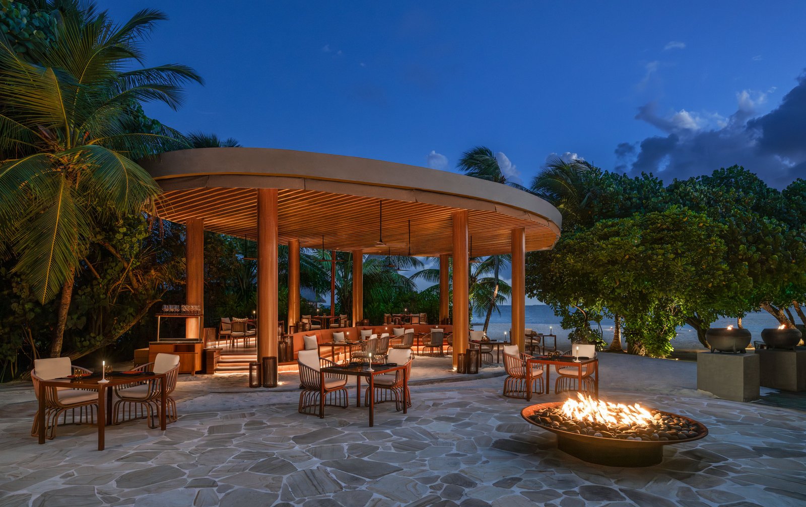 W Maldives, at the table