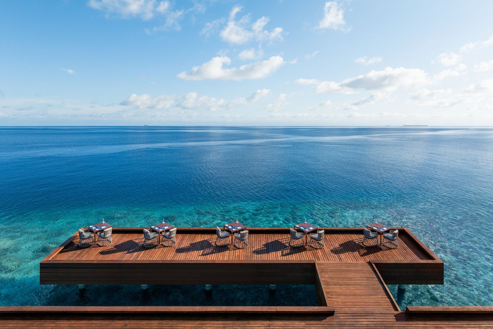 W Maldives, at the table