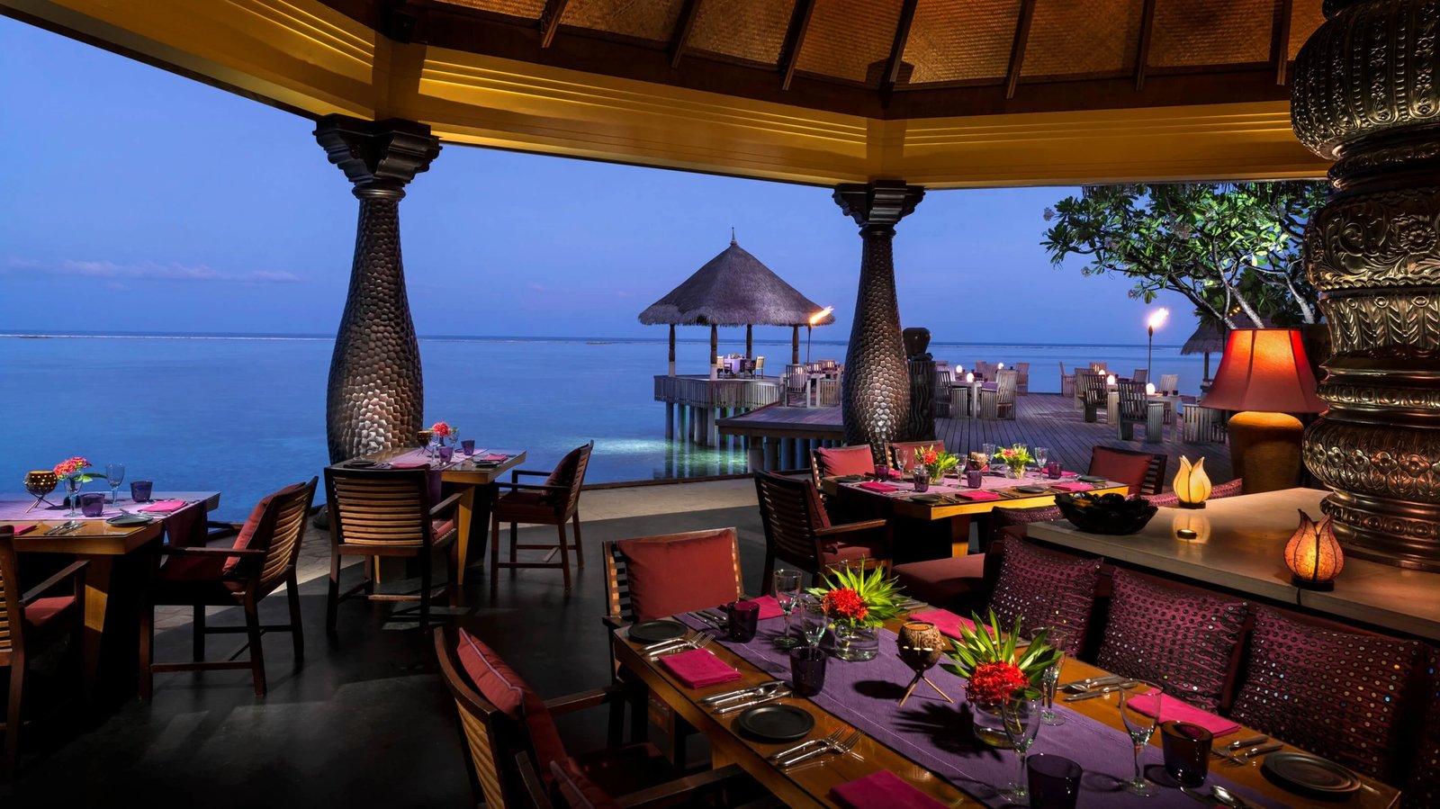 Four Seasons Resort Maldives at Kuda Huraa, at the table
