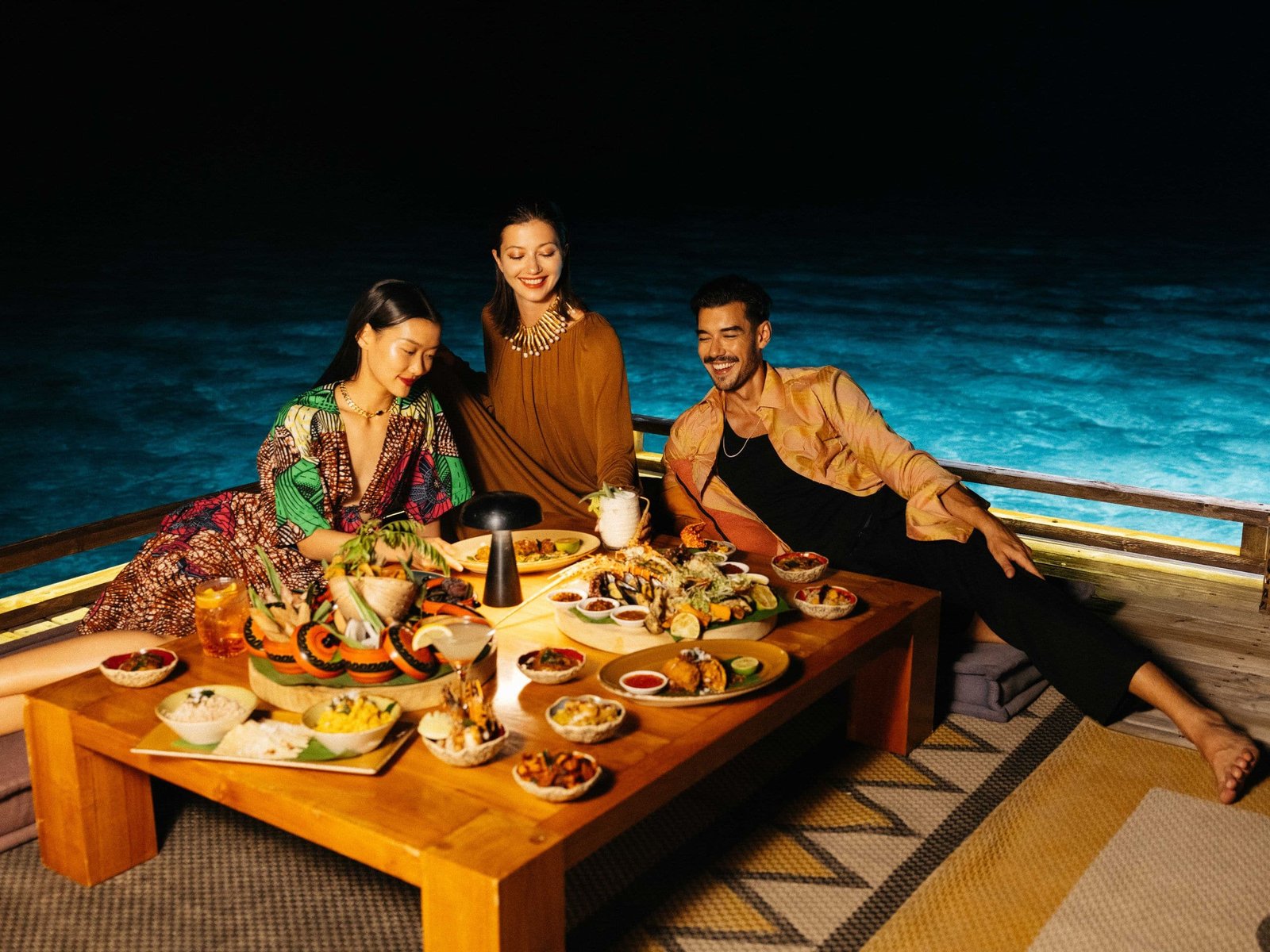 The Standard, Maldives, at the table