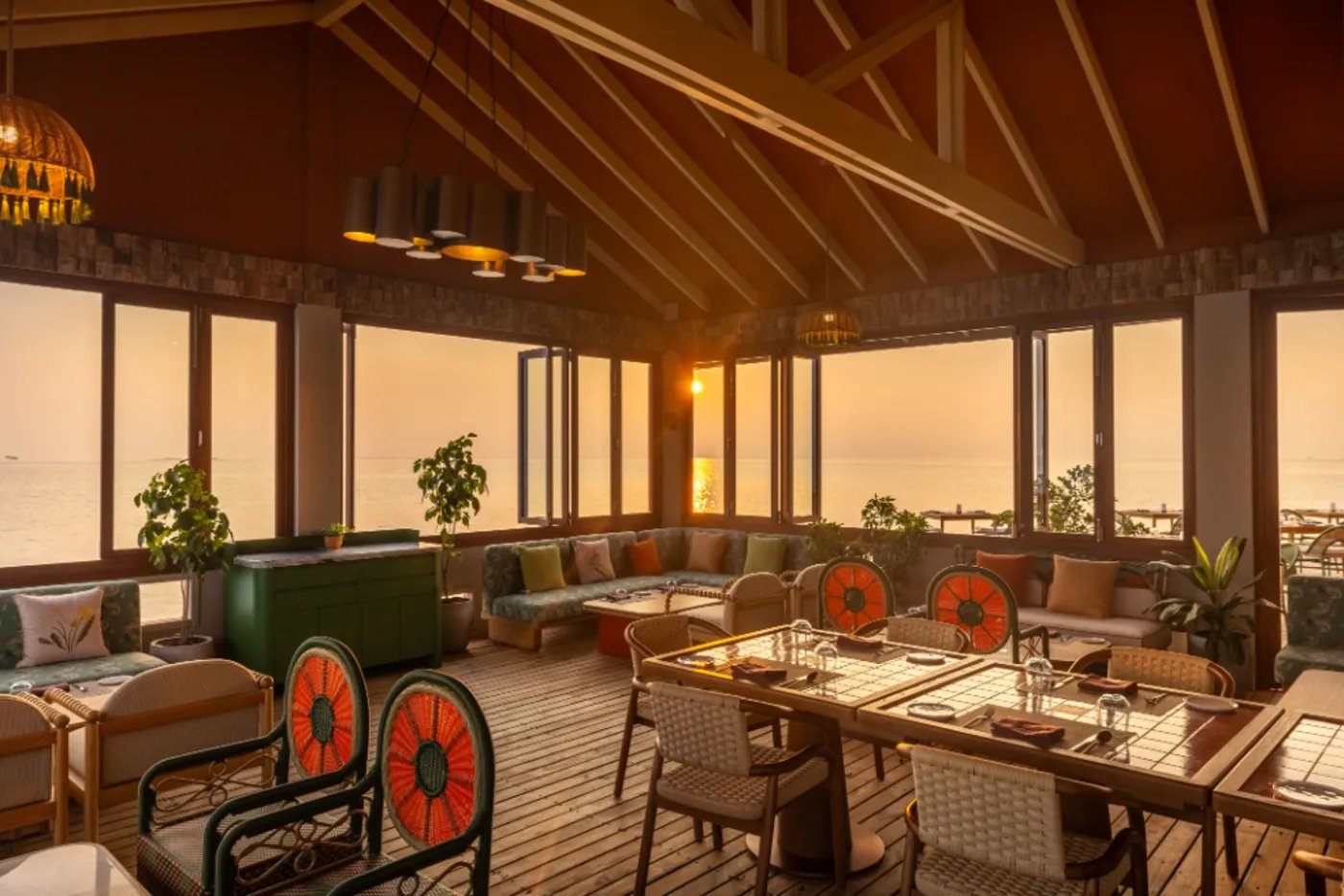 The Standard, Maldives, at the table